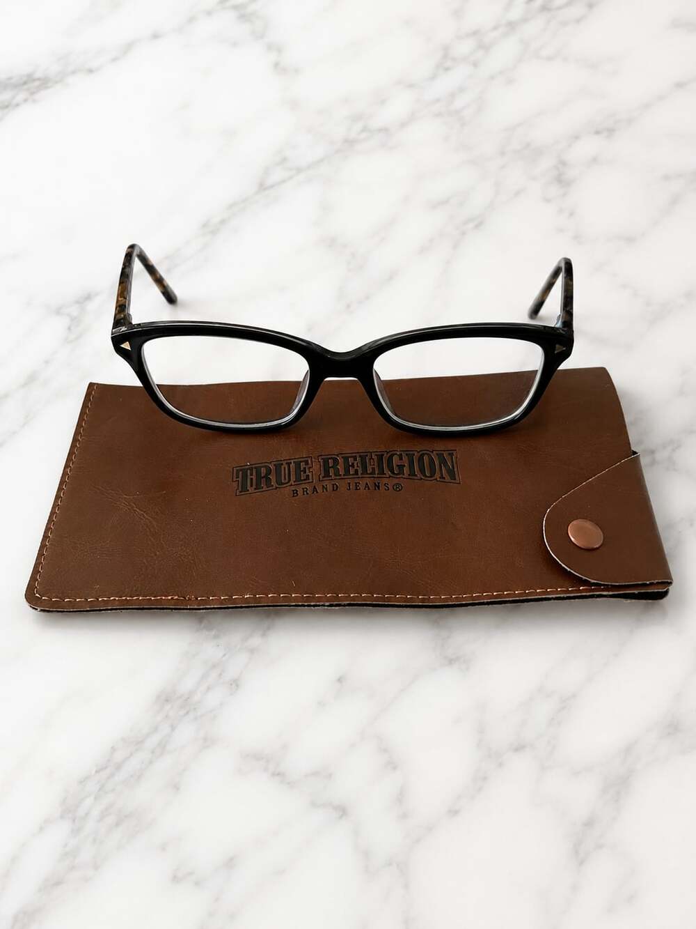 True Religion T026 BLK 51-17-135 HM Eyeglasses with Case